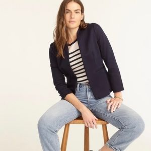 J.Crew Going Out Blazer Navy in Stretch Twill